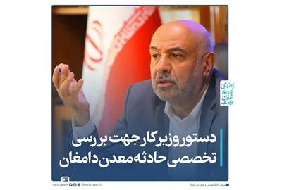 دستور-وزیر-کار-جهت-بررسی-تخصصی-حادثه-معدن-دامغان